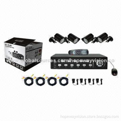4CH DVR kit with 4pcs Analog cameras